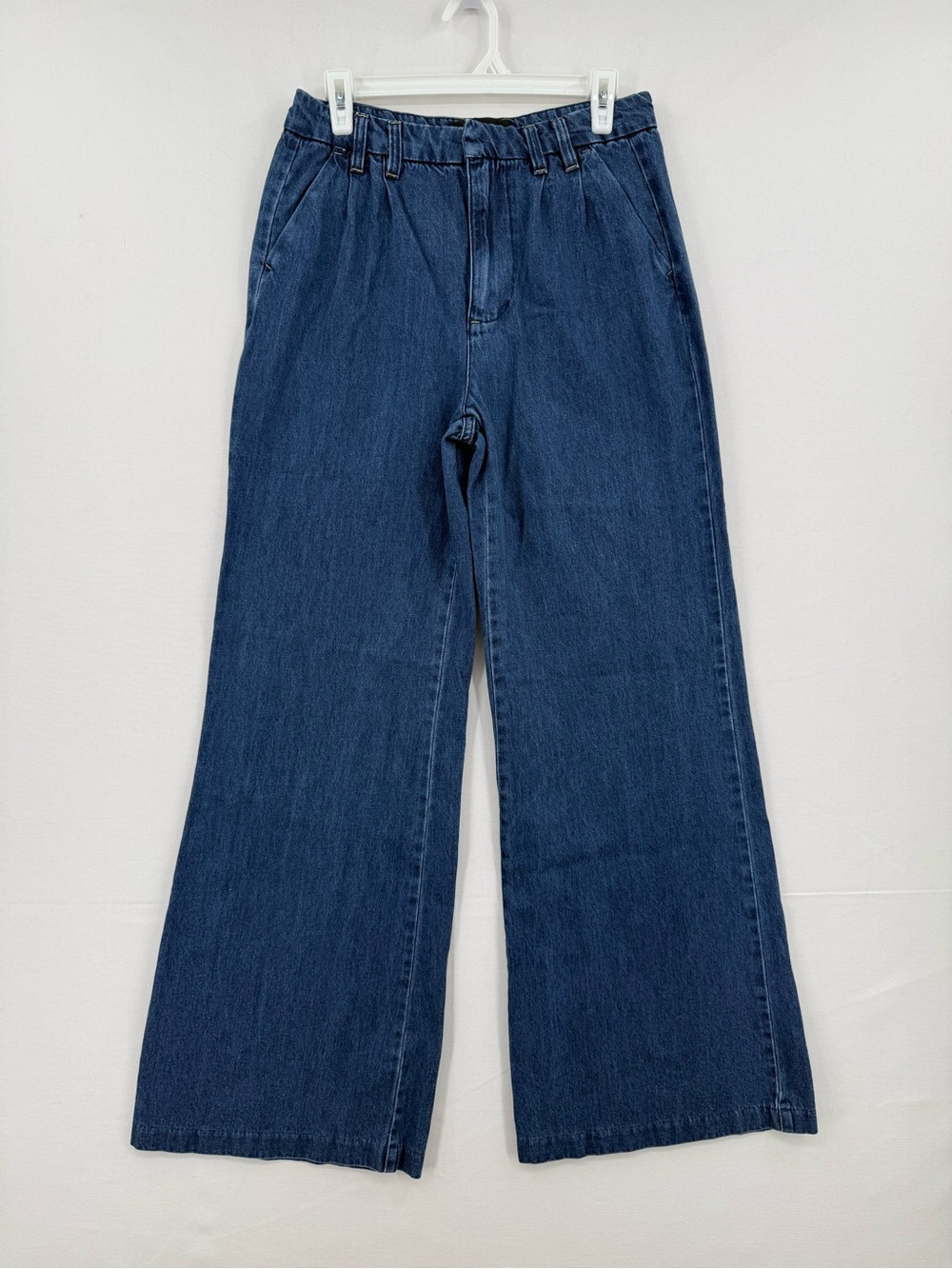 Fashion Nova Wide Leg Jeans Women’s Size 9 Dark Blue High Rise Denim